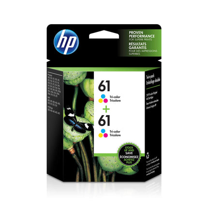 HP 61 (CH562WN) Tri-Color Ink Cartridge- 2 Pack