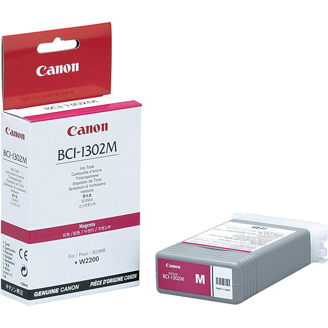 Original Canon BCI-1302M (BCI-1302) 130-ml Magenta Inkjet Cartridge