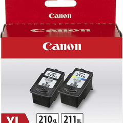Original Canon PG-210 XL / CL-211 XL black and Color Ink Cartridges