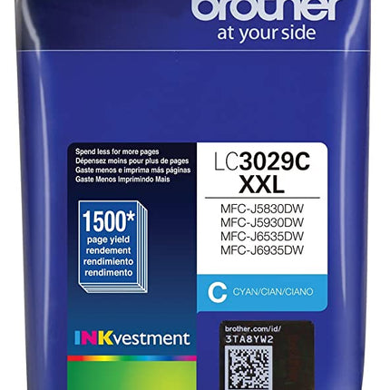 Brother LC3029 High-Yield Cyan Ink Cartridge