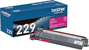 Original Brother TN-229 Standard Yield Magenta Toner Cartridge, TN229M