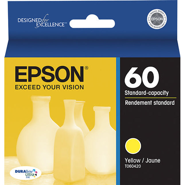 New Genuine Epson 60 (T0604) Yellow Ink Cartridge
