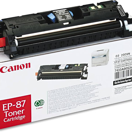 Canon Genuine EP-87 High Yield Black Toner Cartridge, 7433A005