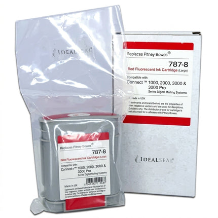Pitney Bowes 787-8 Red Ink Cartridge
