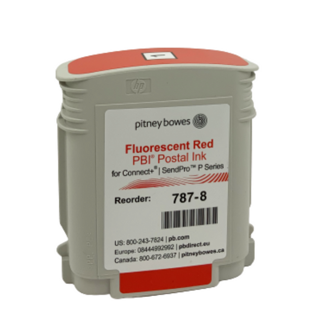 Pitney Bowes 787-8 Red Ink Cartridge