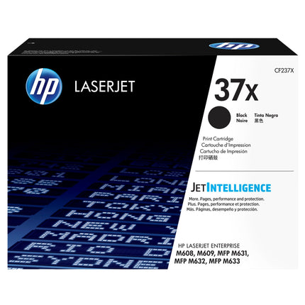 Genuine HP 37X High-Yield Black LaserJet Toner Cartridge, CF237X