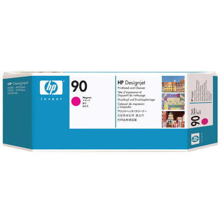 Original HP 90 (C5056A) Magenta Printhead & Cleaner Cartridge