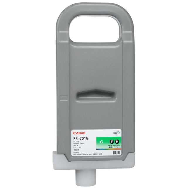 Genuine Canon 700ml PFI-701 Green High-Yield Ink Cartridge, 0907B001AA