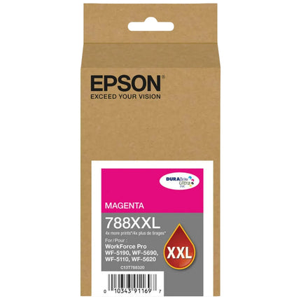 Epson T788XXL Extra High-Yield Magenta DURABrite Ink Cartridge, T788XXL320