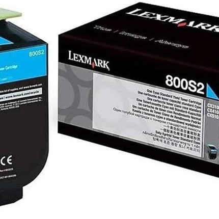 Lexmark 800S2 Standard Yield Cyan Toner Cartridge