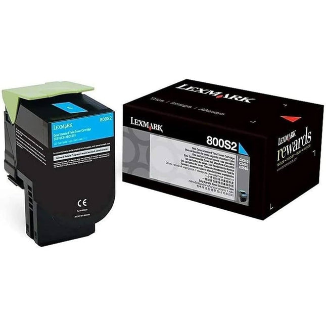 Lexmark 800S2 Standard Yield Cyan Toner Cartridge