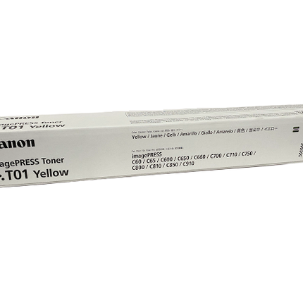 Original Canon T01 High Yield Yellow Toner Cartridge, 8069B001AA