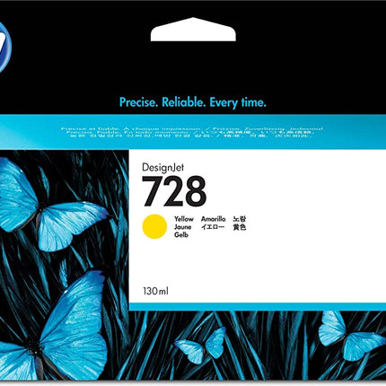 HP 728 300-ml (F9K15A) Yellow Genuine Ink Cartridge