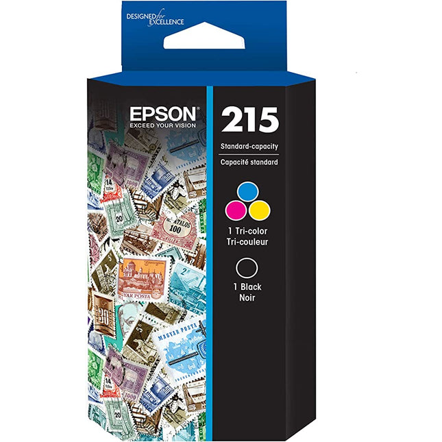 Epson T215 Black/Tri-Color Standard Yield Ink Cartridge