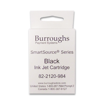 New Genuine Burroughs SmartSource Series Black Ink Cartridge 82-2120-984