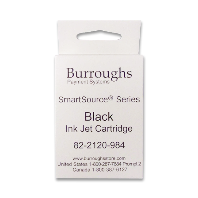New Genuine Burroughs SmartSource Series Black Ink Cartridge 82-2120-984