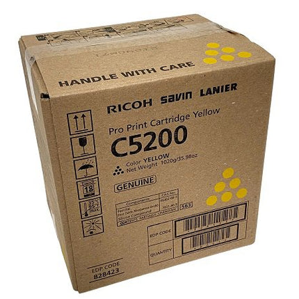 Original Ricoh C5200 Standard Yield Yellow Toner Cartridge, 828423