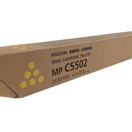 Original Ricoh MPC5502 Standard Yield Yellow Toner Cartridge, 841752
