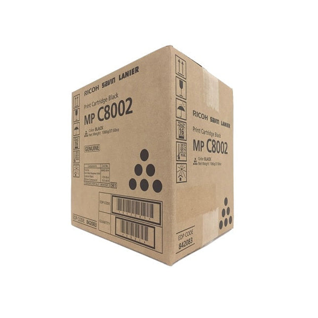 Ricoh MP C8002 Black Toner Cartridge, 842083