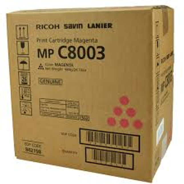 Original Ricoh  MP C8003 Standard Yield Magenta Toner Cartridge, 842198
