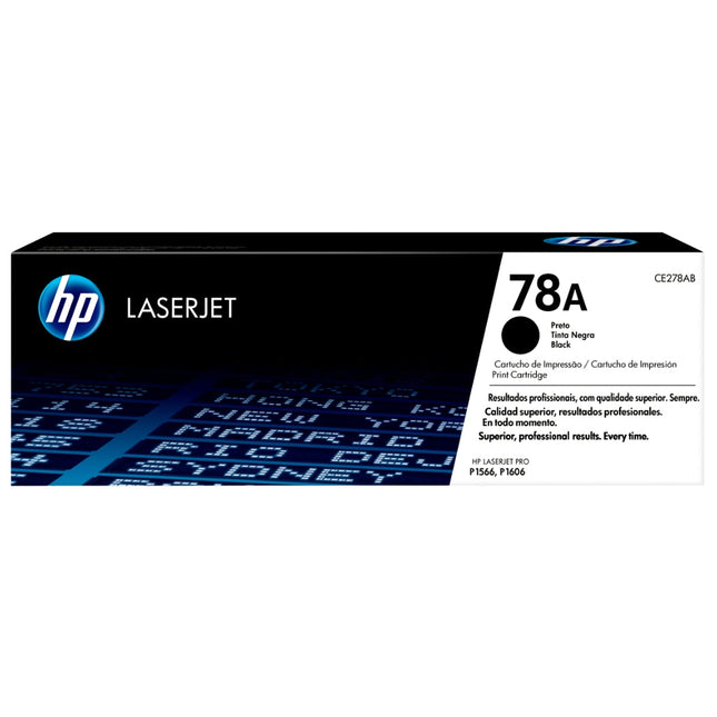 HP 78A High Yield Black LaserJet Toner Cartridge, CE278A