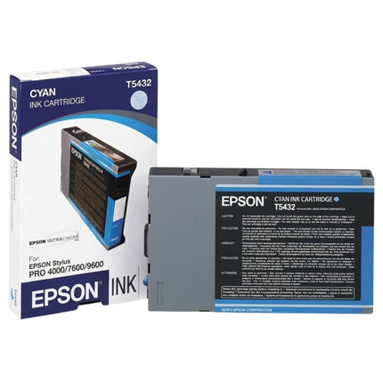 Epson T543 110ml Standard-Yield Cyan Ink Cartridge, T543200