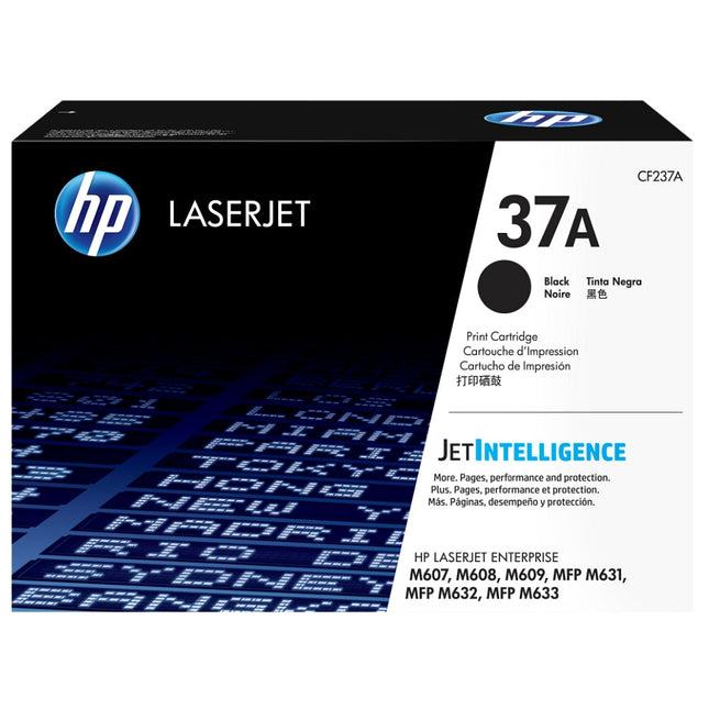 Genuine HP 37A Standard Yield Black Toner Cartridge, CF237A