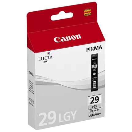 Original Canon PGI-29 Standard Yield Light Gray Ink Cartridge, 4872B001
