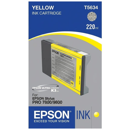 Original Epson T5634 Yellow Ink Cartridge