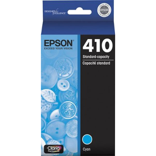 Epson 410 Claria Premium Standard-Yield Cyan Ink Cartridge