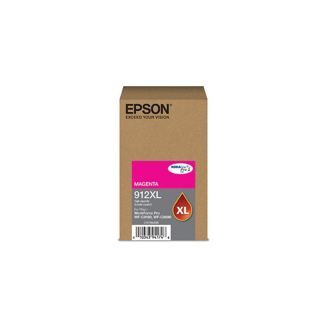 Original Epson 912XL High Yield Magenta Ink Cartridge, T912XL320