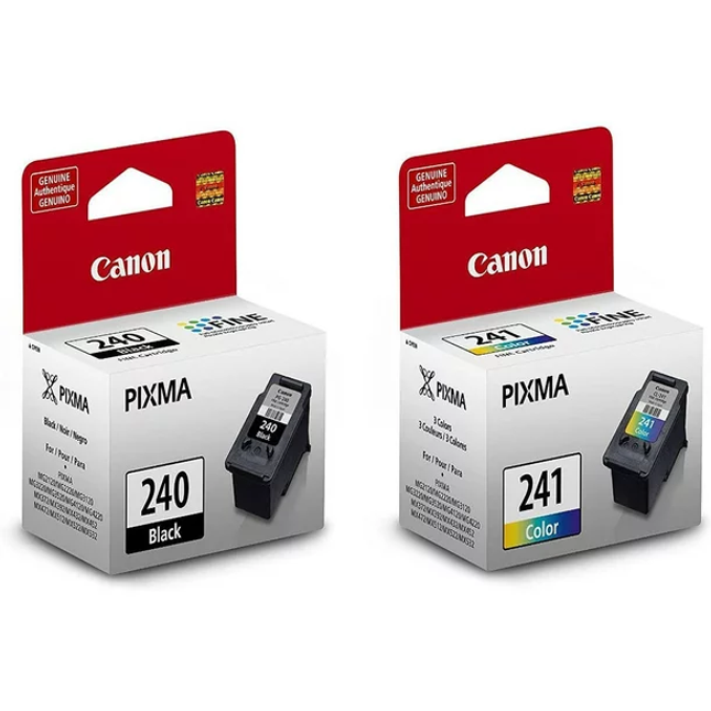 Original OEM Canon PG-240, CL-241 Standard Yield Black & Color Inkjet Cartridges