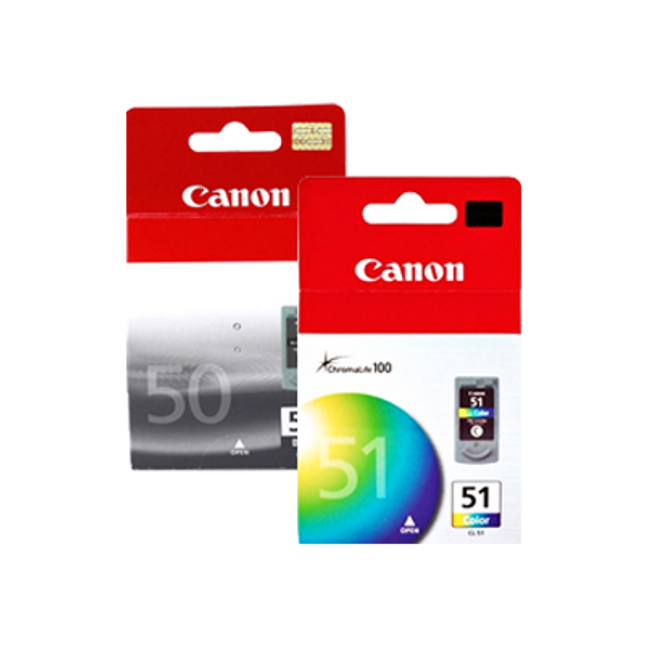 Original Canon PG-50 Black and CL-51 Color Ink- Combo Pack