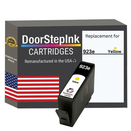 DoorStepInk Brand for HP 923e High Yield Yellow Remanufactured in USA Ink Cartridge, 4K0T6LN