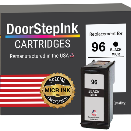 HP 96 (C8767WN) Black MICR Remanufactured in the USA Ink Cartridges