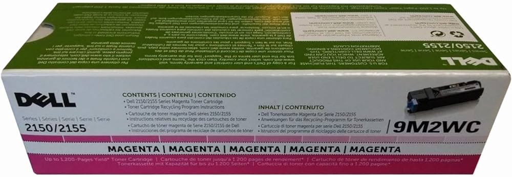 thumbnail image 2 of Black Toner Cartridge For Dell 2150cdn 2150cn 2155cdn 2155cn Printers 2 of 5