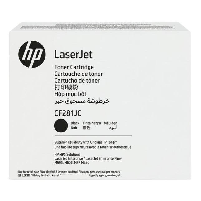 
Original HP 81J Contract Black Toner Cartridge, CF281JC
