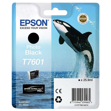 Epson Whale T7601 Photo Black Ink Cartridge