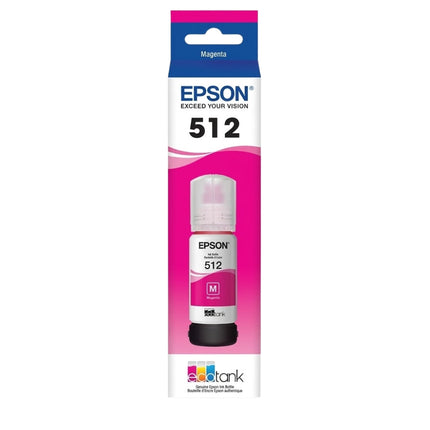 Original Epson T512 EcoTank Magenta Ink Bottle,T512320