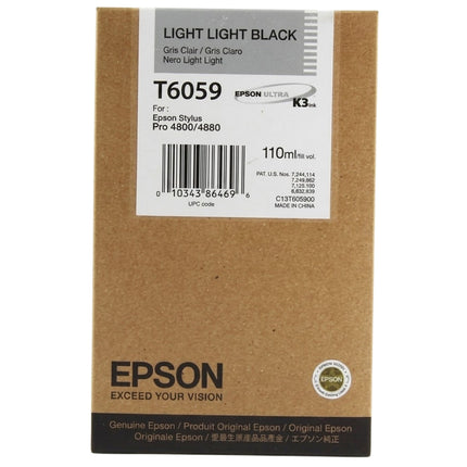 Epson T6059 Light Light Black Ink Cartridge, T605900