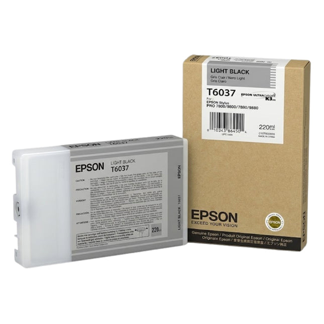Original Epson T6037 Light Black Ink Cartridge