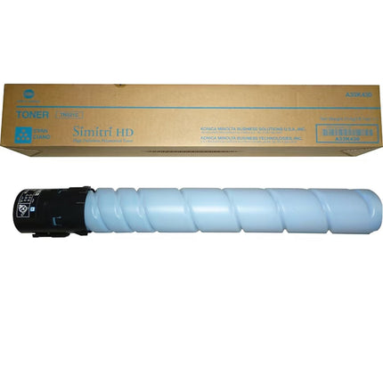 Original Konica Minolta TN321C Standard Yield Cyan Toner Cartridge, A33K430
