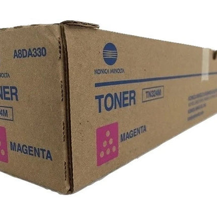 Original Konica Minolta TN324M Standard Yield Magenta Toner Cartridge, A8DA330