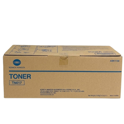 Original Konica Minolta TN017H High Yield Black Toner Cartridge, A9K113A