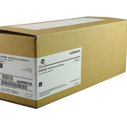 Original Konica Minolta TNP53 High Yield Black Toner Cartridge, AADW030 