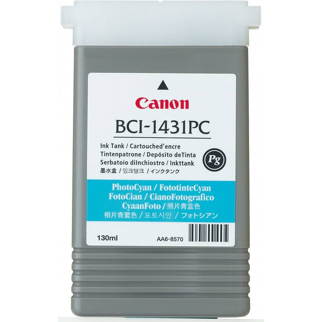 Original Canon BCI-1431PC Photo Cyan Ink Cartridge, 8973A001AA
