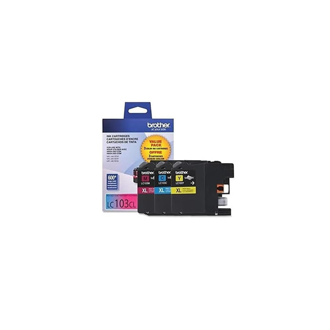 Original Brother LC103 High Yield Black Ink Cartridge-Pack-3