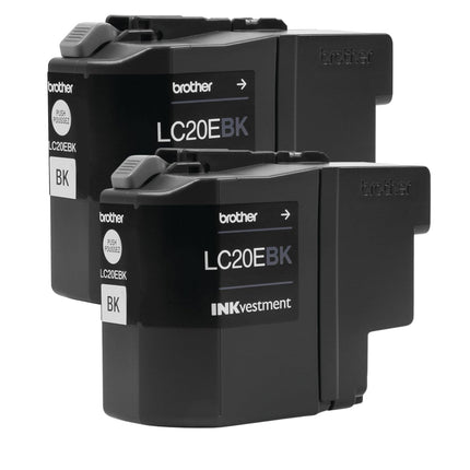 Original Brother LC209XXL Extra High Yield Black Ink Cartridge-Pack-2