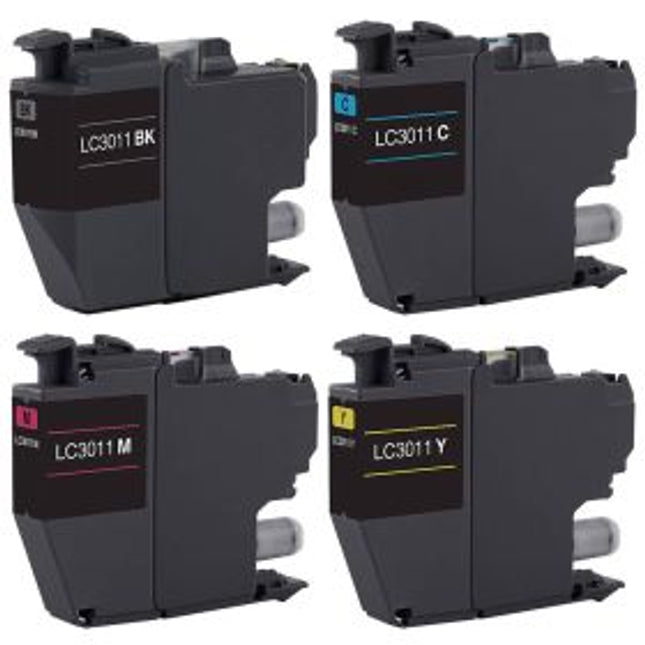 Original Brother LC3011 Standard Yield Tri-Colour ink bottle-4-Pack