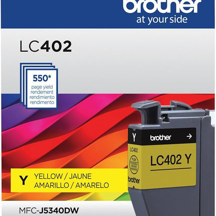 Genuine Brother LC402Y Standard Yield Yellow Ink Cartridge